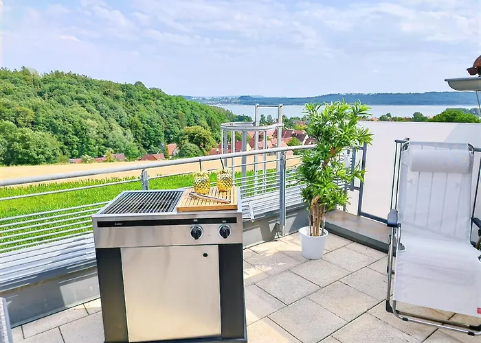 Apartman Seeblickapartment Fuer Bis Zu 12, Nuernberg & Schwabach In 30-35 Minuten Zu Erreichen, Sauna, Arbeitsplatz, Dachterrasse & Grill Spalt