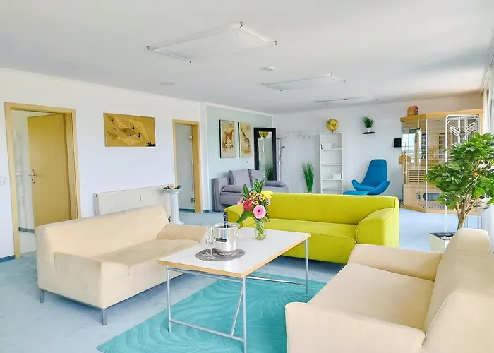 Apartman Seeblickapartment Fuer Bis Zu 12, Nuernberg & Schwabach In 30-35 Minuten Zu Erreichen, Sauna, Arbeitsplatz, Dachterrasse & Grill